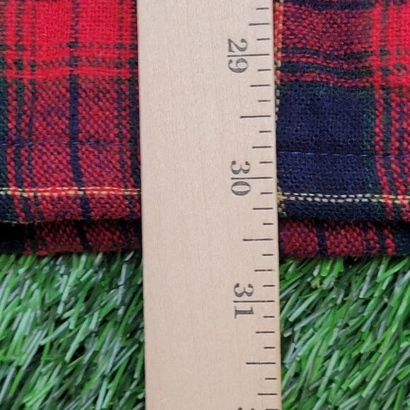 Vintage 90s MOD Western Plaid Wool Jacket Large 24x30 Shacket - Picture 6 of 12